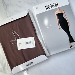 $265 Wolford Fatal Dress Clove Dirty Rose Small Multiwear Maxi Strapless Skirt